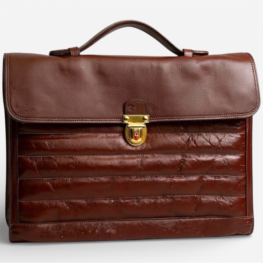 Vintage 1980’s Leather Carrying Brief
